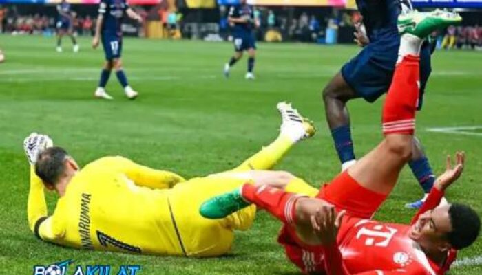 Jamal Musiala Cedera di laga PSG vs Bayern Munchen